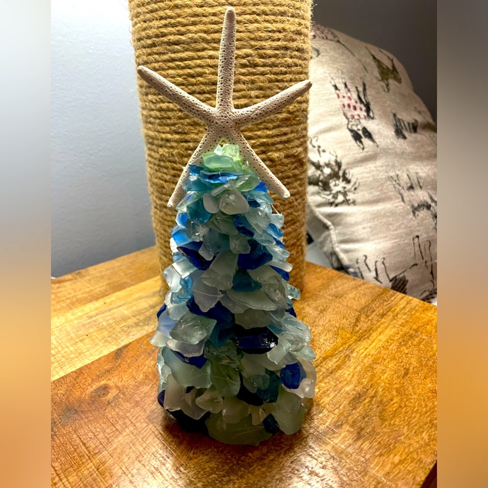 Maine Sea Glass Christmas Tree